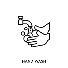 hand wash icon vector. hand wash sign symbol
