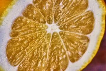 Half a citrus fruit
