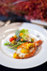 fine lobster steak