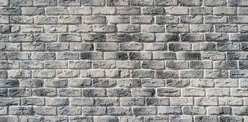 Grey brick wall. Hand made brick wall.