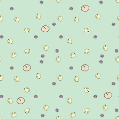 seamless pattern with different fruits