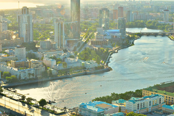 Yekaterinburg from a bird's eye view