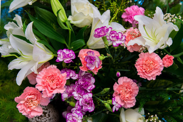 Bunch of colorful decoration flower