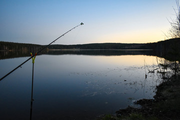 fishing on the lake