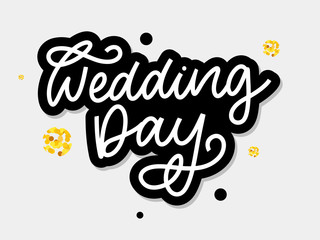 wedding hand lettering sign calligraphy text brush slogan