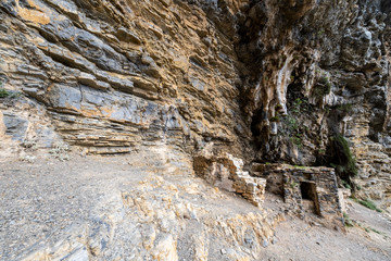 Afkule Monastery in Kayakoy, Fethiye, Mugla.