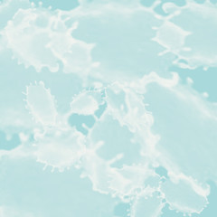 Blue background with a white pattern, delicate texture, sky color, light abstract, blurred background, fuzzy pattern, white spots on a blue background