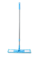 Front view of blue plastic mop