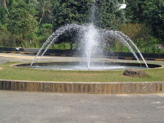 water fountain in the park