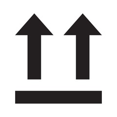 Arrows of vertical position of the load vector icon flat isolated © Mountain Brothers