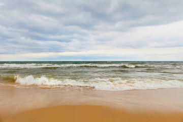 sandy beach mediterranean sea africa tunisia hammamet