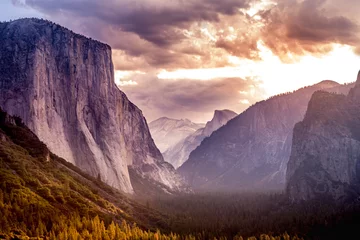 Wandcirkels plexiglas El Capitan, Yosemite national park © photogolfer