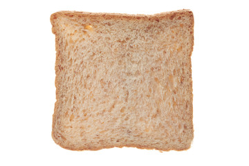 Whole wheat bread consists of many grains.