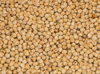 Nuts for sale at the market. Healthy eating concept. Salty snack