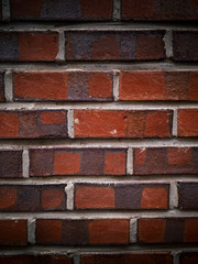 Fototapeta premium closeup of red brick wall