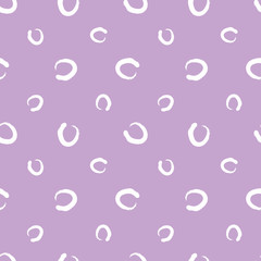 Spotty circular brush dot vector repeat pattern. Circle spotty seamless pattern. Perfect for kids, fashion, home, stationary, kids, apparel. 