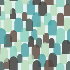 Fototapeta premium Geometric rounded shapes. Vector repeat. Great for home decor, wrapping, scrapbooking, wallpaper, gift, kids, apparel. 