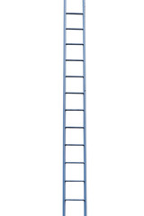 Metallic ladder isolated on white and isolated background. 