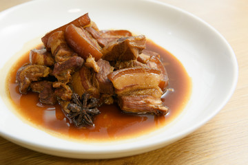 Stewed Pork in Sweet Brown Sauce