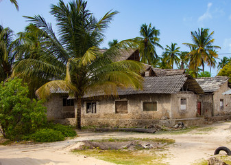 Fototapeta na wymiar Paje village of Zanzibar Island (Unguja)
