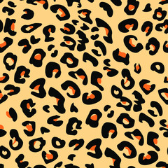 pattern design of leopard animal print vector