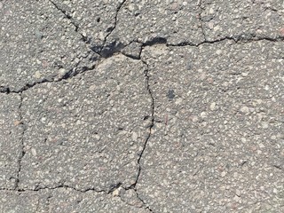 Obraz premium cracked asphalt texture