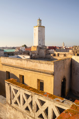 mosque on a Sunny day on the Atlantic coast in an Arab city