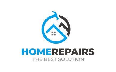 Creative Home repair Concept Logo Design