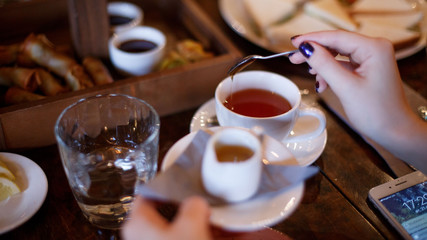 tea in cups