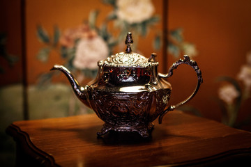 iron teapot