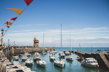 A beautiful summers day in Lynmouth, Devon UK.