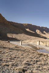 bridge in the Sahara desert in North Africa