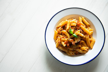Pasta alla norma traditional italian recipe