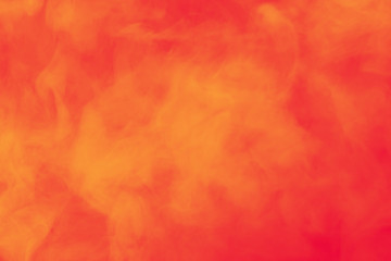 Abstract colorful smoke background.  Red and orange texture of smoke. 