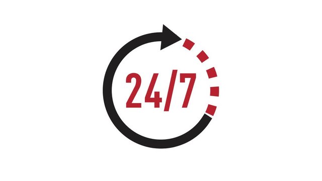 24/7. 24 hours a day. 7 days a week