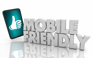 Mobile Friendly Phone Platform Device User Experience Design 3d Illustration