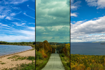 Varied skies on the island of Manitoulin, ON, Canada