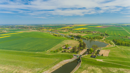 Śluza Gdańska Głowa z lotu ptaka dron