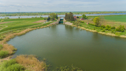 Śluza Gdańska Głowa z lotu ptaka dron