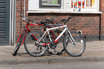 Fototapeta na wymiar Two Bicycles
