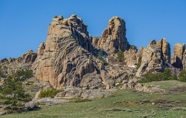 Fototapeta na wymiar rock formations mountain landscape