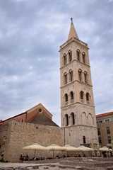 Fototapeta na wymiar Tower in Zadar, Dalmatia region, Croatia, Europe