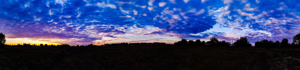 sunset in the mountains