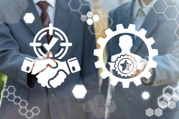 Soft Skills Human Resource Management Business Training Concept.