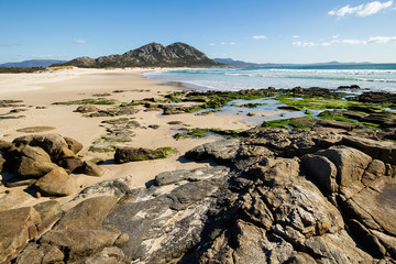 Galician coast beach in summer
