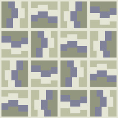 Clear geometric forms. Abstract vector seamless pattern.