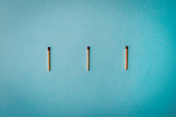 Social distancing, keep distance in public society people to protect epidemic COVID-19 coronavirus outbreak spreading concept with matches