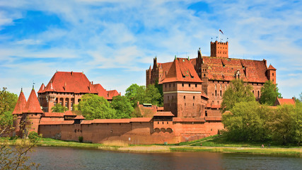 Malbork Castle Poland - obrazy, fototapety, plakaty