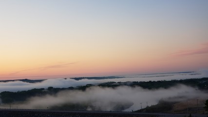 sunrise in the mountains