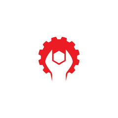 Wrench service Logo Template vector